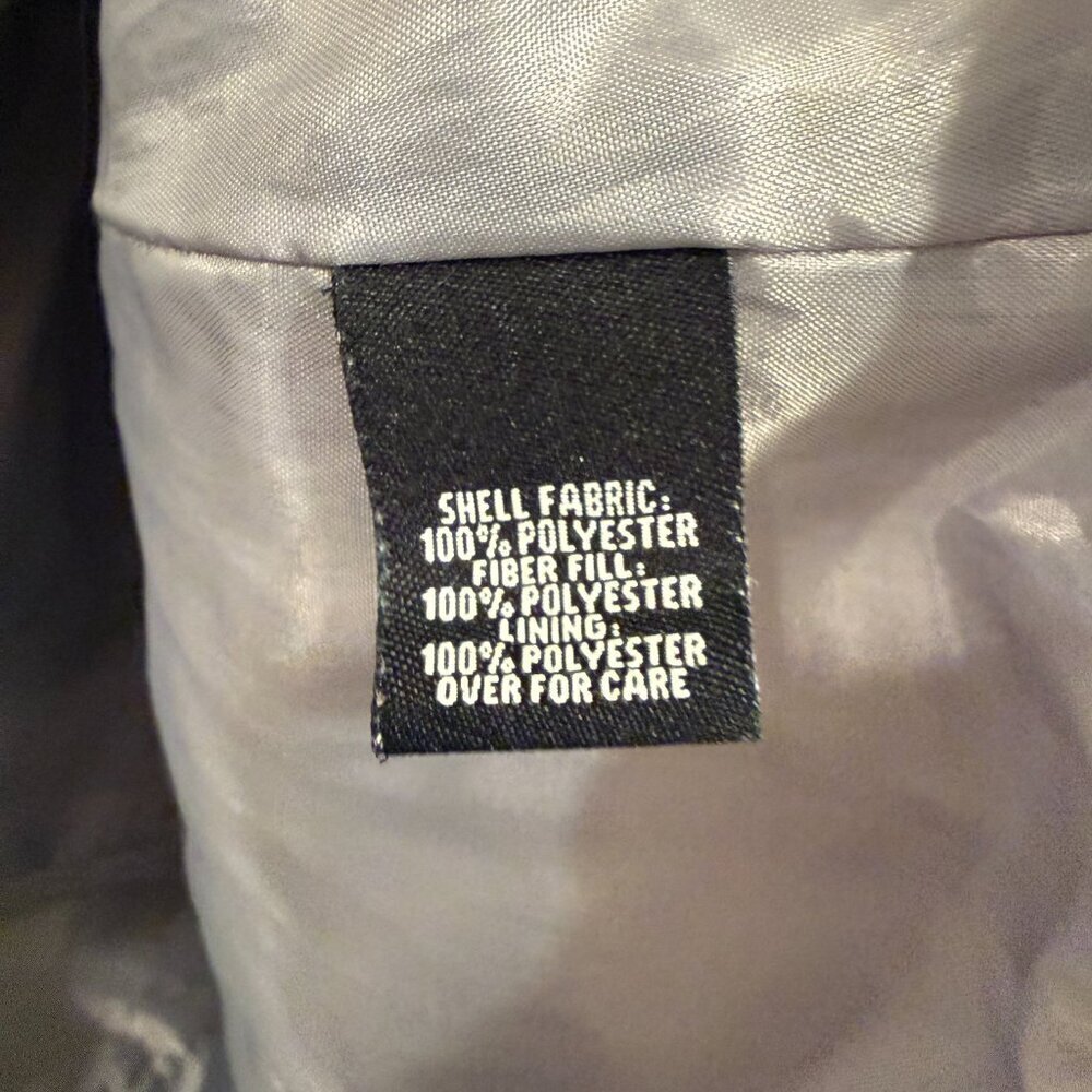 Relativity Full Zip Silver Puffer Vest Sz S Fall Winter - Picture 5 of 6